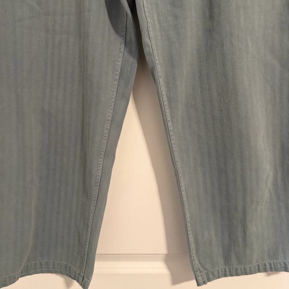 The GREAT. High Waisted Herringbone Trooper Pant in Carolina - Picture 4 of 8